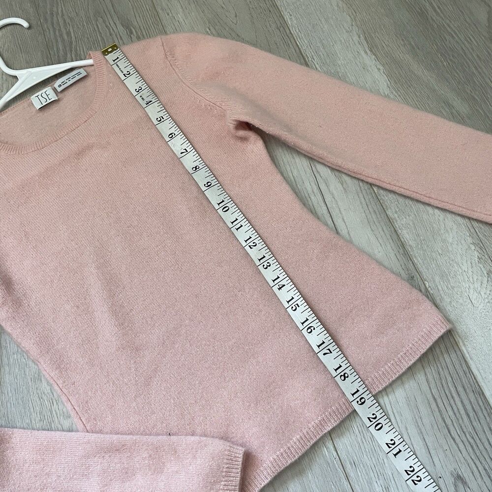 TSE Cashmere Sweater long sleeve slim knit womens Pink (xsmall) minimalist - Picture 6 of 6